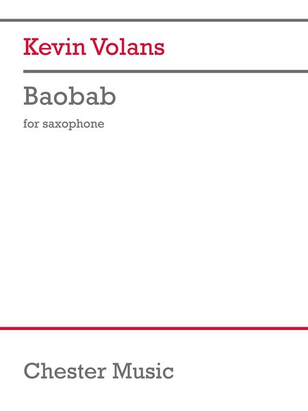 Baobab : For Saxophone.