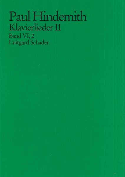 Klavierlieder II / edited by Luitgard Schader.