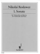 Sonata No. 1 : For Violoncello and Piano (1921).