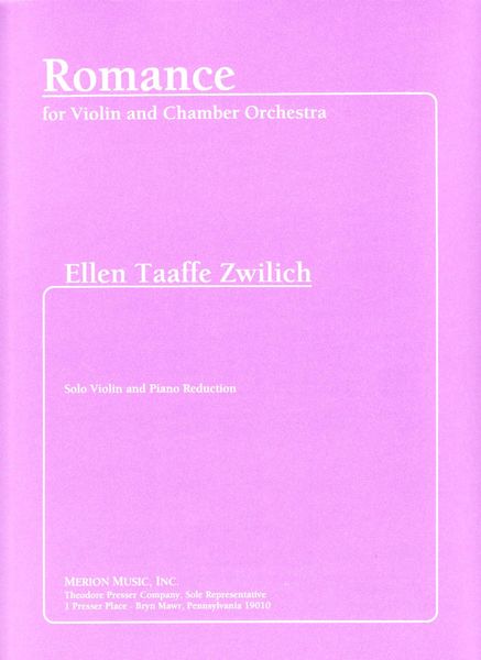 Romance : For Violin and Chamber Orchestra - Piano reduction by The Composer (1993).