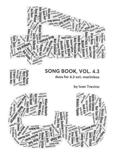Song Book, Vol. 4.3 : Duos For 4.3 Oct. Marimbas.