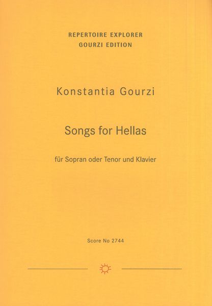Songs For Hellas, Op. 90 : Für Sopran Oder Tenor und Klavier (2021).