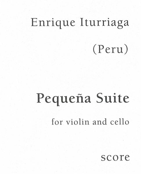 Pequeña Suite : For Violin and Cello (1947).