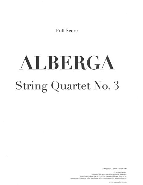 String Quartet No. 3 (2000).