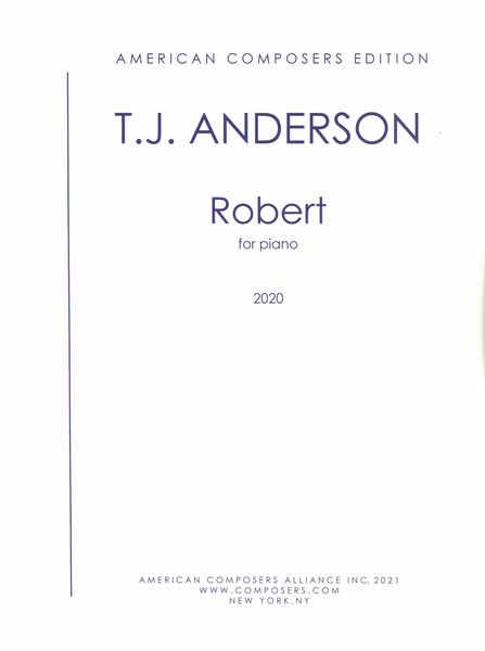 Robert : For Piano (2020).