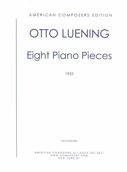 Eight Piano Pieces (1952).