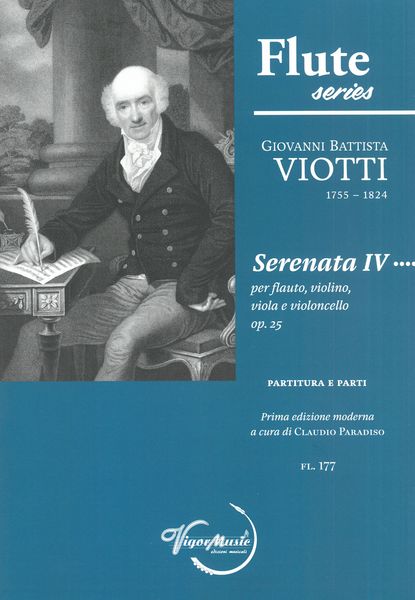 Serenata IV, Op. 25 : Per Flauto, Violino, Viola E Violoncello / edited by Claudio Paradiso.