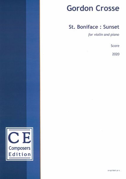 St. Boniface - Sunset : For Violin and Piano (2020) [Download].