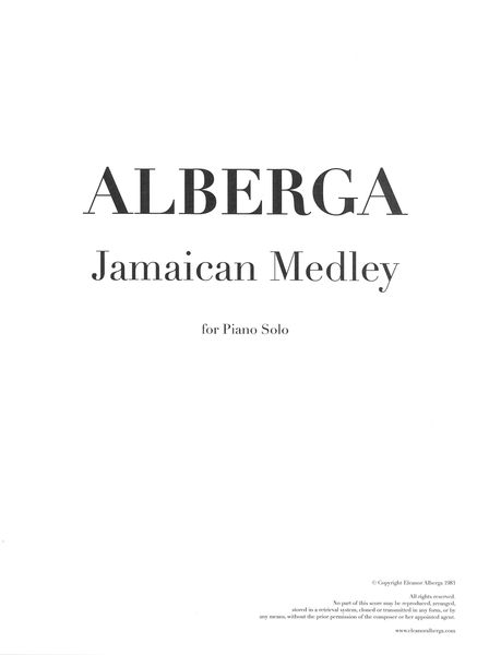 Jamaican Medley : For Piano Solo (1983).