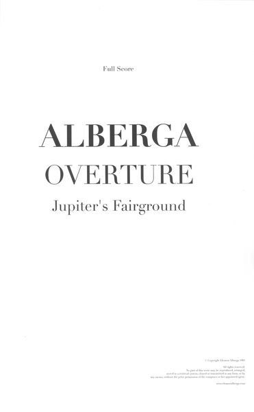 Overture - Jupiter's Fairground : For Orchestra (1991).