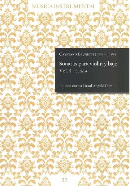 Sonatas Para Violín Y Bajo, Vol. 4 / edited by Raúl Angulo Díaz.