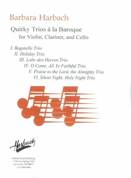 Quirky Trios à La Baroque : For Violin, Clarinet and Cello [Download].