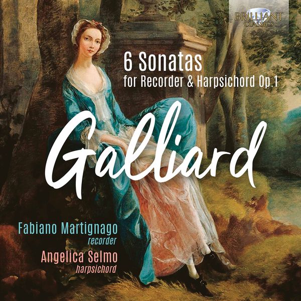 6 Sonatas For Recorder and Harpsichord, Op. 1 / Fabiano Martignago, Recorder.