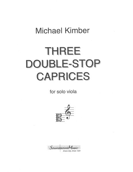 Three Double-Stop Caprices : For Viola Solo.