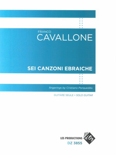 Sei Canzoni Ebraiche : For Solo Guitar.