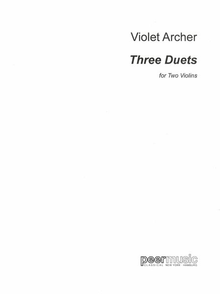 Three Duets : For Two Violins.