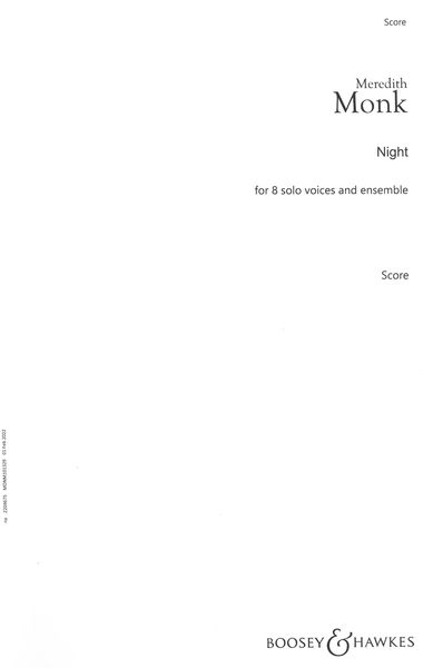Night : For 8 Solo Voices and Ensemble (1996).