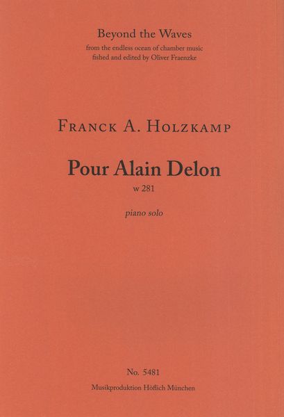 Pour Alain Delon, W 281 : For Piano Solo (2021).