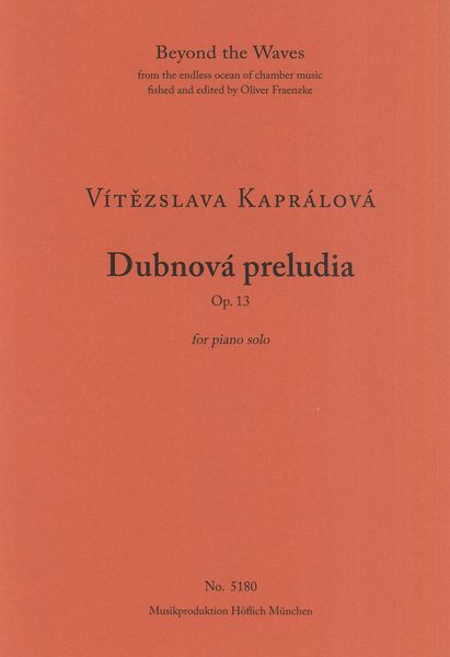 Dubnová Preludia, Op. 13 : For Piano Solo.