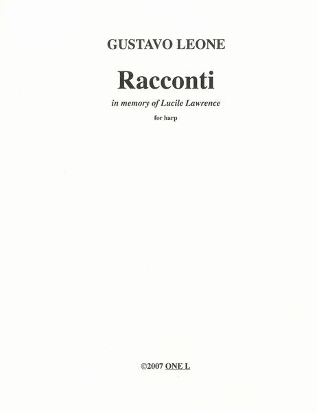 Racconti : For Harp (2007) [Download].