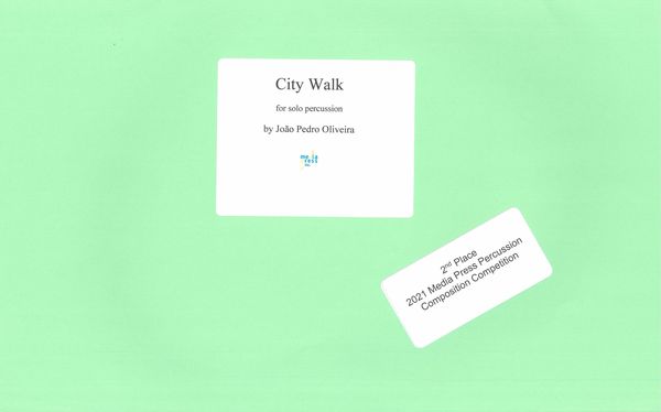 City Walk : For Solo Percussion (2020).