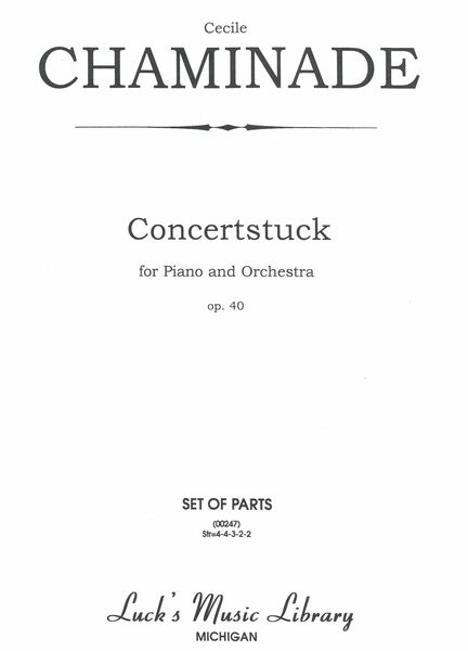 Concertstück, Op. 40 : For Piano and Orchestra - Full Parts Set.