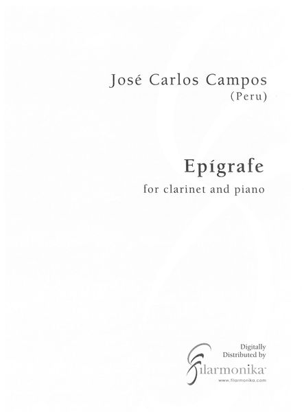 Epígrafe : For Clarinet and Piano (1980).