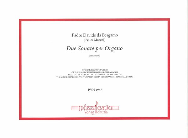 Due Sonate : Per Organo (Cfmp.R 1300).
