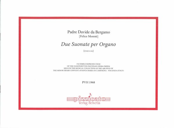 Due Sonate : Per Organo (Cfmp.R 1301).