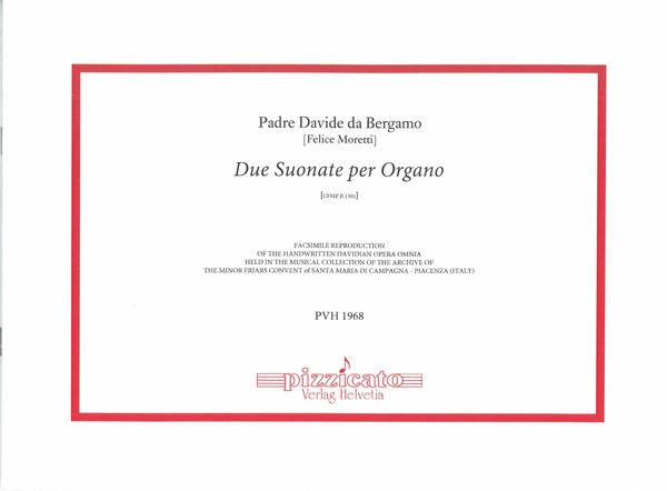 Due Sonate : Per Organo (Cfmp.R 1301).