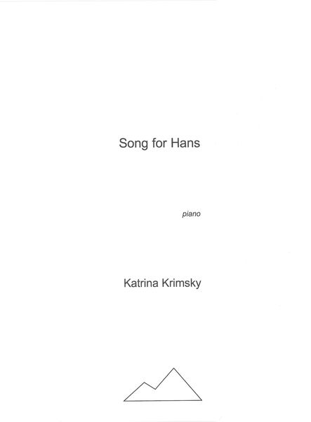 Song For Hans : For Piano (1977).