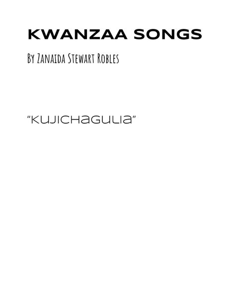 Kwanzaa Songs - Kujichagulia : For SSA Choir With Soprano Soloist and Djembe [Download].