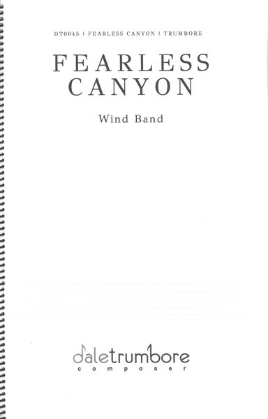 Fearless Canyon : For Wind Band.
