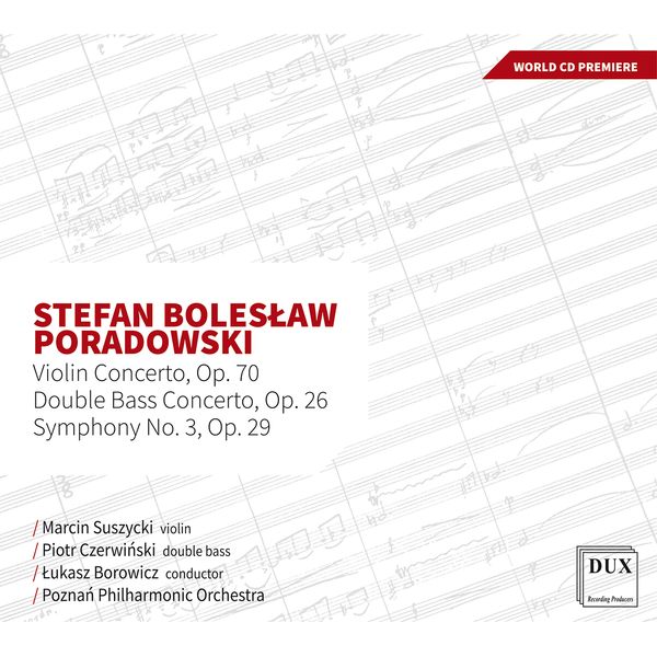 Violin Concerto, Op. 70; Double Bass Concerto, Op. 26; Symphony No. 3, Op. 29.