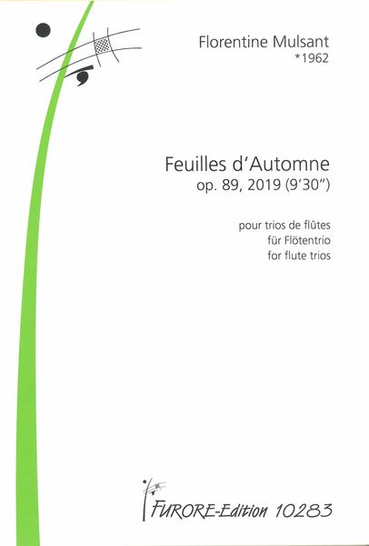 Feuilles d'Automne, Op. 89 : Pour Trios De Flutes (2019).