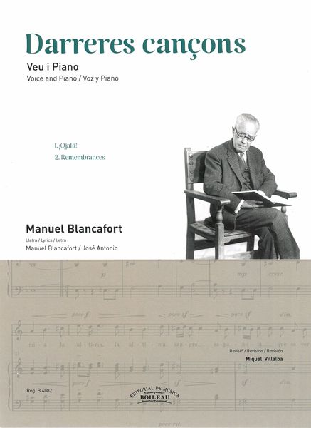 Darreres Cançons : For Voice and Piano / edited by Miquel Villalba.