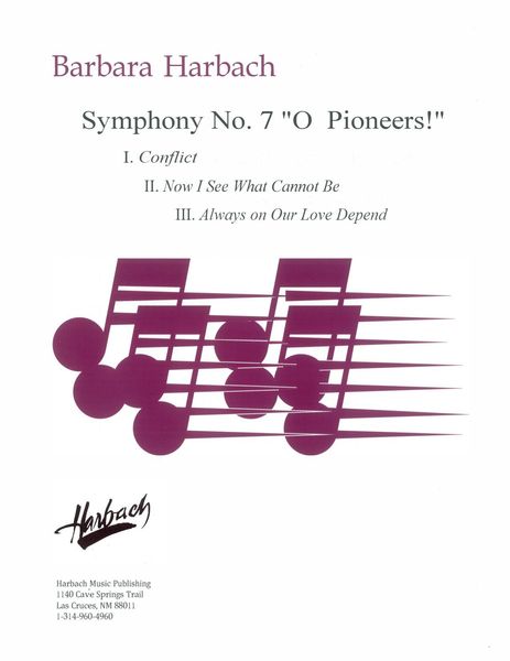 Symphony No. 7 - O Pioneers! : For Orchestra [Download].