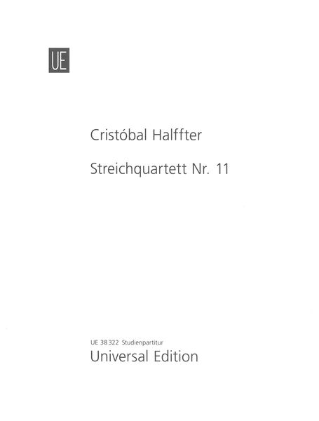 Streichquartett Nr. 11 (2019).