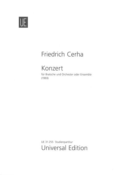 Konzert : Für Bratsche und Orchester Oder Ensemble (1993).