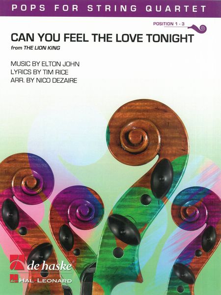 Can You Feel The Love Tonight : For String Quartet / arr. Nico Dezaire.