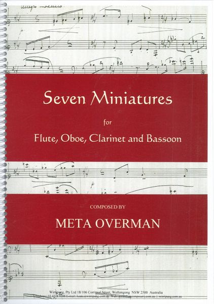 Seven Miniatures : For Flute, Clarinet, Oboe and Bassoon (1964) / Ed. Jeanell Carrigan.