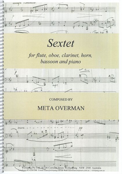 Sextet : For Flute, Oboe, Clarinet, Horn, Bassoon and Piano (1940) / Ed. Jeanell Carrigan.