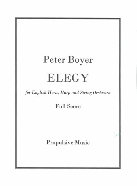 Elegy : For English Horn, Harp and String Orchestra.