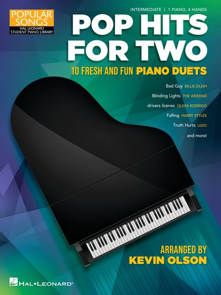 Pop Hits For Two : 10 Fresh and Fun Piano Duets For 1 Piano, 4 Hands / arr. Kevin Olson.