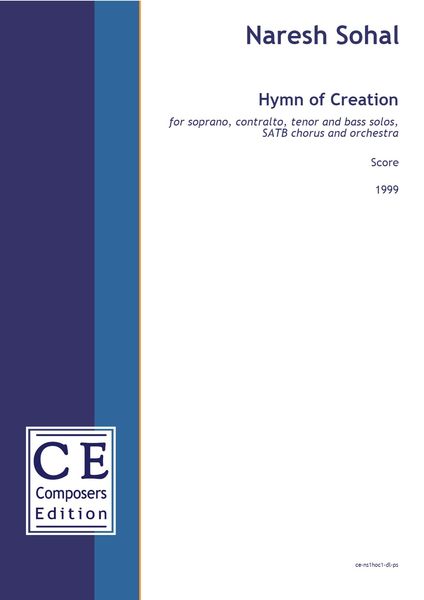 Hymn of Creation : For Soprano, Contralto, Tenor and Bass Solos, SATB Chorus and Orchestra [Download