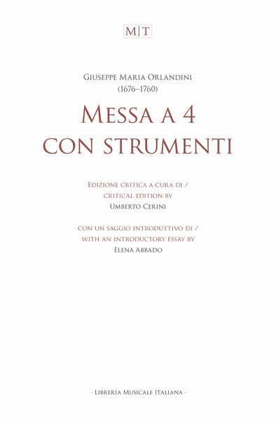 Messa A 4 Con Strumenti / edited by Umberto Cerini.
