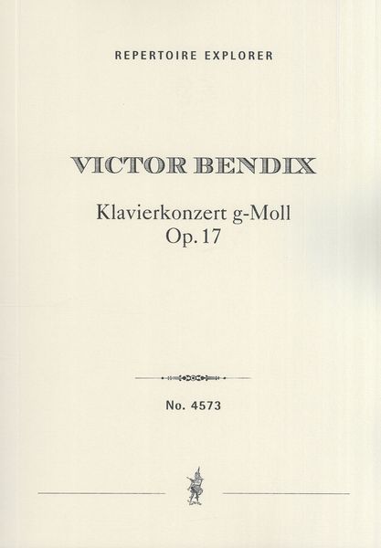 Klavierkonzert G-Moll, Op. 17.