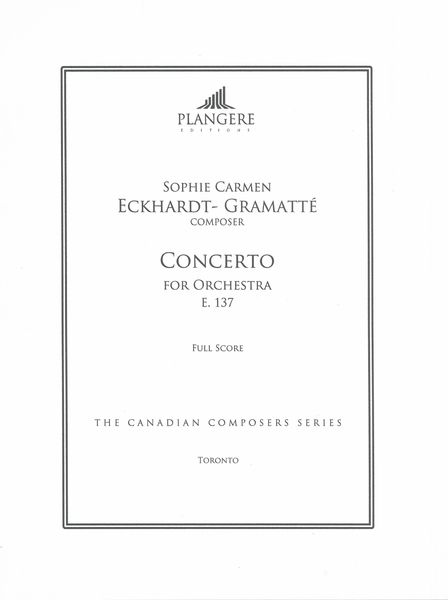 Concerto, E. 137 : For Orchestra / edited by Brian McDonagh.