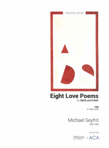 Eight Love Poems : For Oboe and Piano (1988).