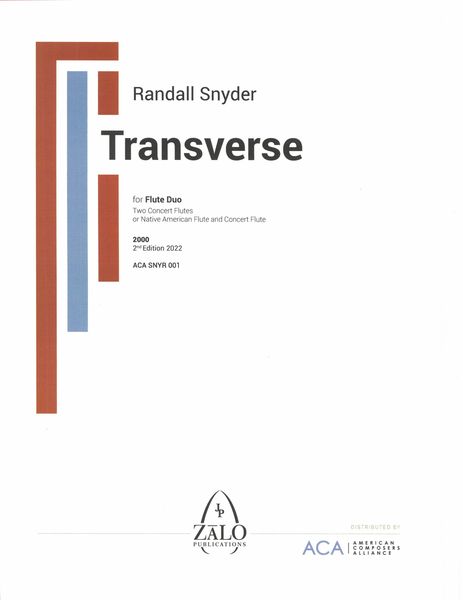 Transverse : For Two Concert Flutes Or Native American Flute and Concert Flute (2000).